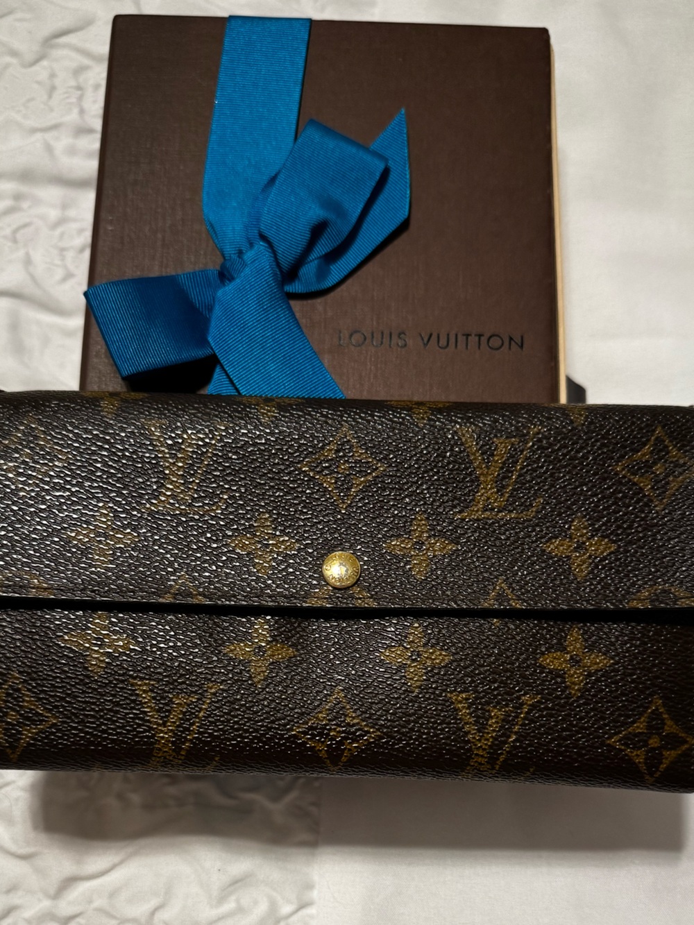 Louis Vuitton Monogram Sarah Long Wallet